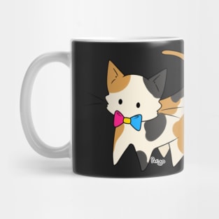 Pansexual Pride Calico Kitty Mug